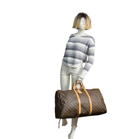 LOUIS VUITTON Keepall 60 Duffel Bag 💼 SP0956 - Picture 2 of 16